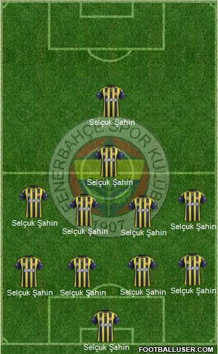 Fenerbahçe SK Formation 2012