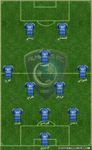 Al-Hilal (KSA) Formation 2012
