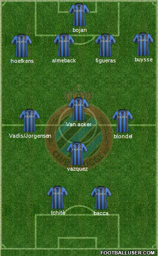 Club Brugge KV Formation 2012