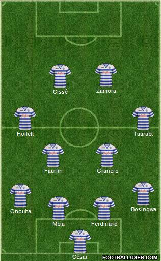 Queens Park Rangers Formation 2012