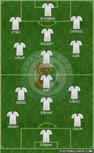 Sapanca Gençlikspor Formation 2012