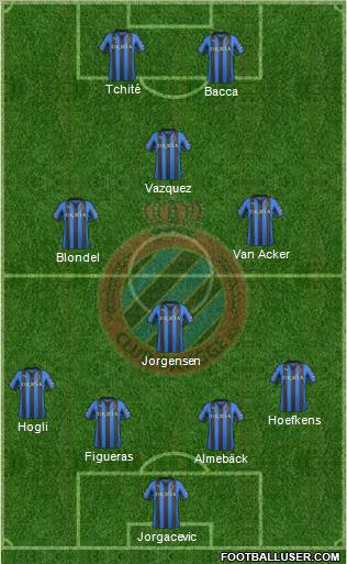Club Brugge KV Formation 2012