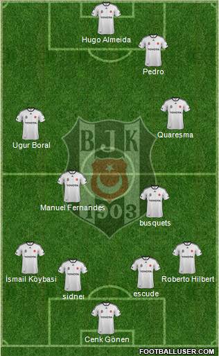 Besiktas JK Formation 2012