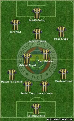 Fenerbahçe SK Formation 2012