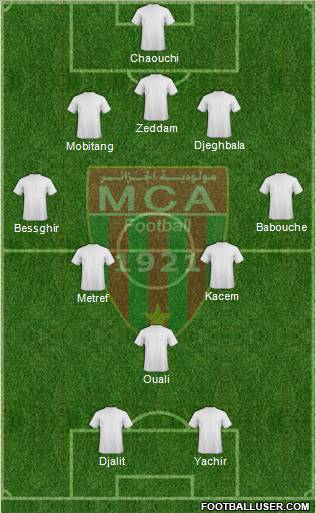 Mouloudia Club d'Alger Formation 2012