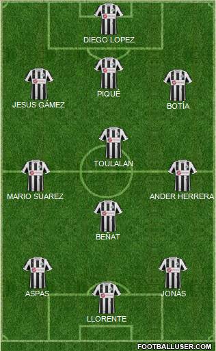 Newcastle United Formation 2012