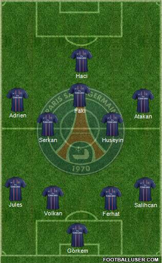 Paris Saint-Germain Formation 2012