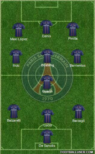 Paris Saint-Germain Formation 2012