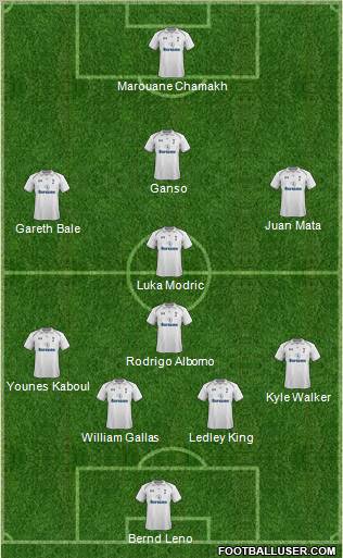 Tottenham Hotspur Formation 2012