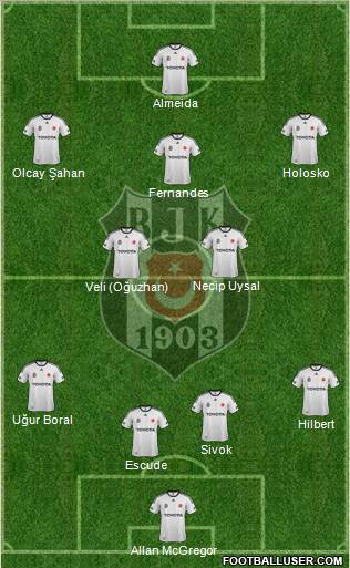 Besiktas JK Formation 2012