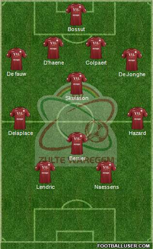 SV Zulte Waregem Formation 2012