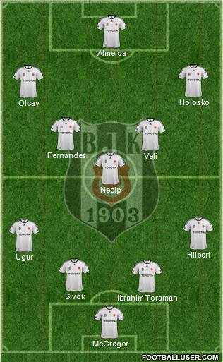 Besiktas JK Formation 2012