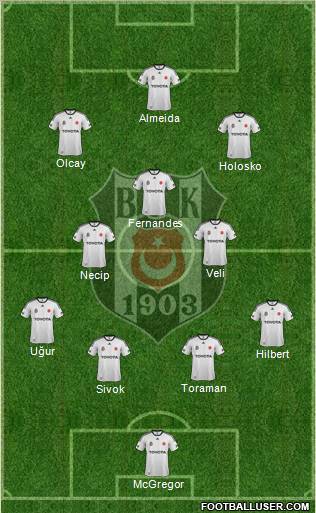Besiktas JK Formation 2012