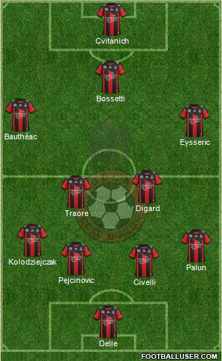 OGC Nice Côte d'Azur Formation 2012