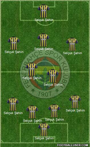 Fenerbahçe SK Formation 2012
