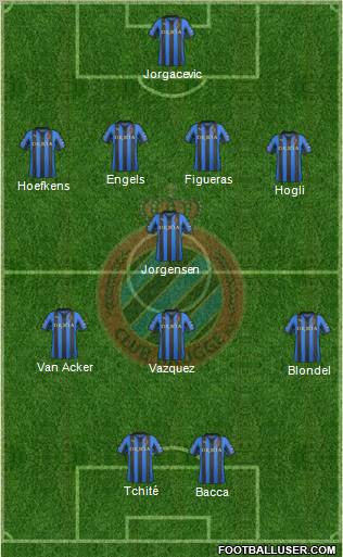 Club Brugge KV Formation 2012