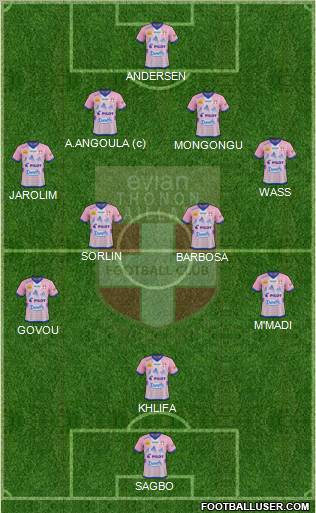 Evian Thonon Gaillard Football Club Formation 2012
