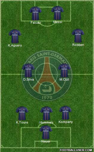 Paris Saint-Germain Formation 2012