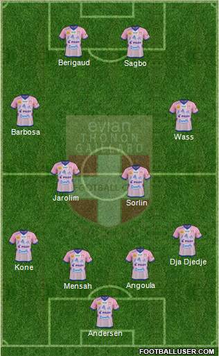 Evian Thonon Gaillard Football Club Formation 2012