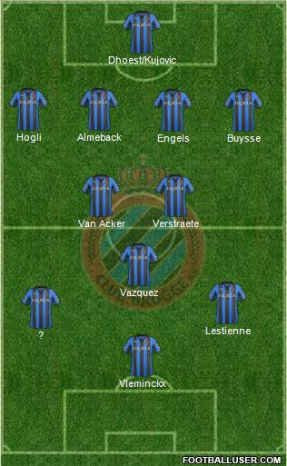 Club Brugge KV Formation 2012