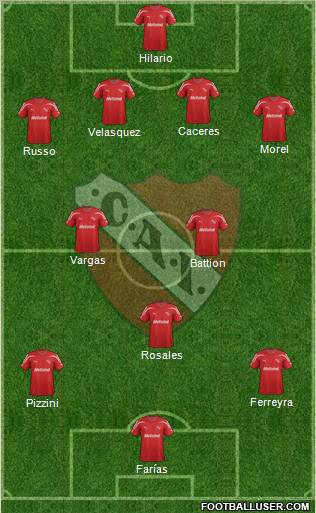 Independiente Formation 2012