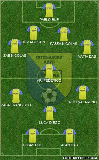 FK Modrica Maxima Formation 2012