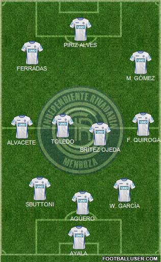 Independiente Rivadavia de Mendoza Formation 2012