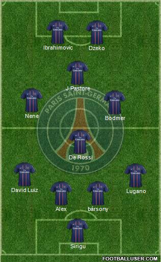 Paris Saint-Germain Formation 2012
