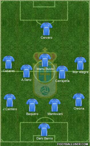 Real Oviedo S.A.D. Formation 2012