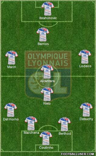 Olympique Lyonnais Formation 2012
