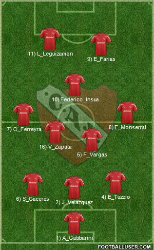 Independiente Formation 2012
