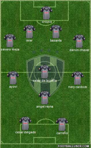 Club de Fútbol Monterrey Formation 2012