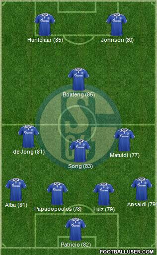 FC Schalke 04 Formation 2012