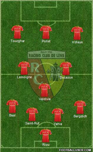 Racing Club de Lens Formation 2012