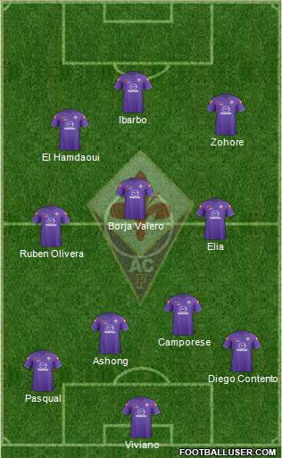 Fiorentina Formation 2012