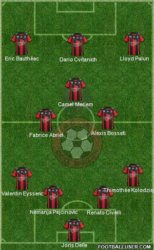 OGC Nice Côte d'Azur Formation 2012