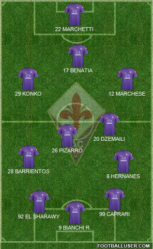 Fiorentina Formation 2012
