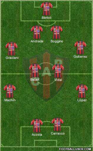 Patronato de Paraná football formation