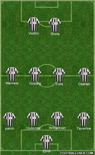 Newcastle United Formation 2012