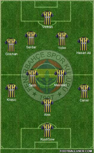 Fenerbahçe SK Formation 2012