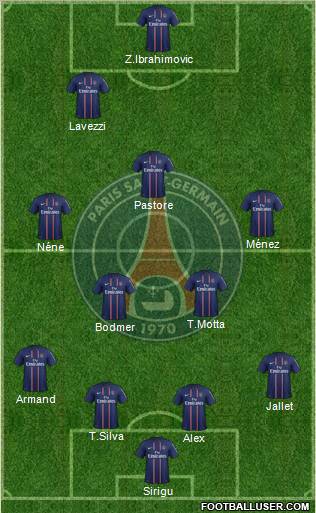 Paris Saint-Germain Formation 2012