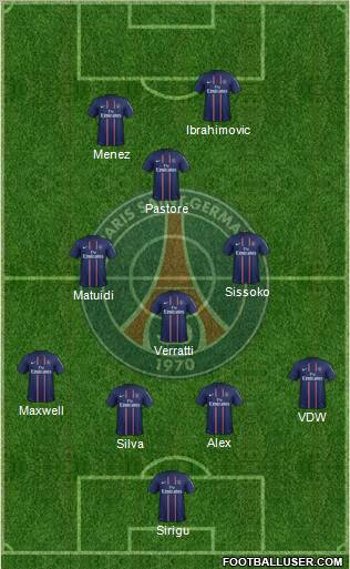 Paris Saint-Germain Formation 2012