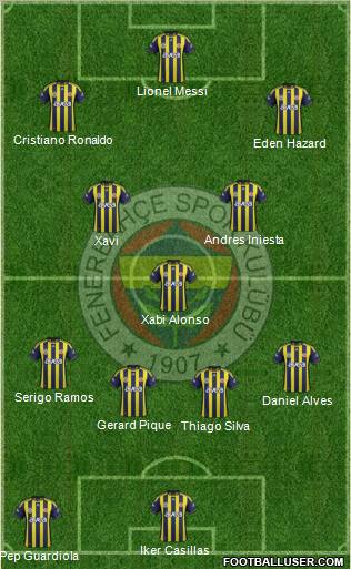 Fenerbahçe SK Formation 2012