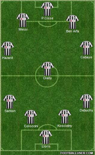 Newcastle United Formation 2012