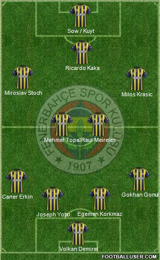 Fenerbahçe SK Formation 2012