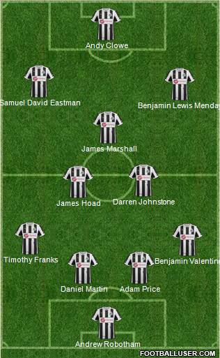 Newcastle United Formation 2012