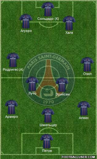 Paris Saint-Germain Formation 2012