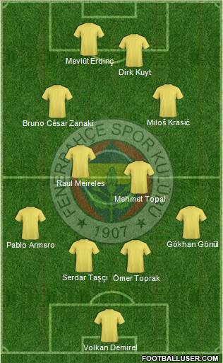 Fenerbahçe SK Formation 2012