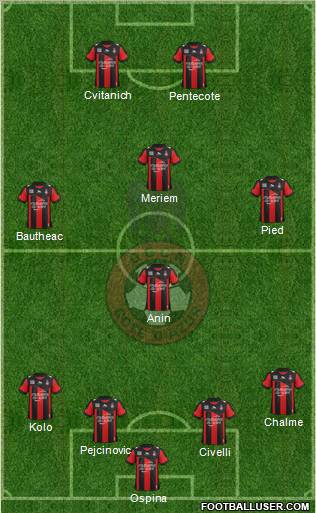 OGC Nice Côte d'Azur Formation 2012