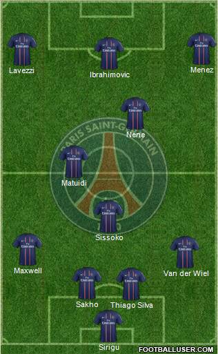 Paris Saint-Germain Formation 2012